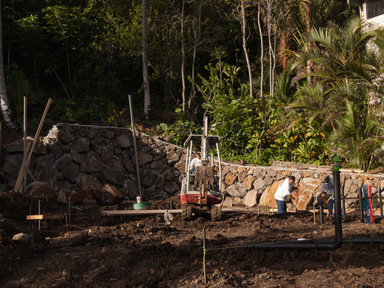 Heavy machinery on a construction site