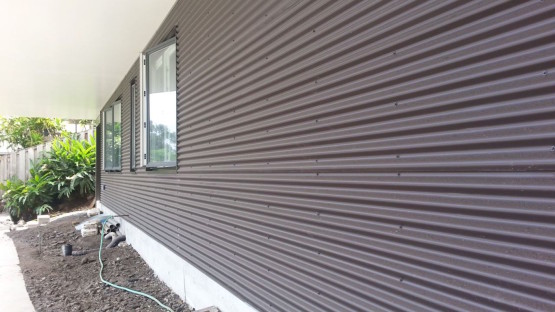 Open windows towards the side of the house