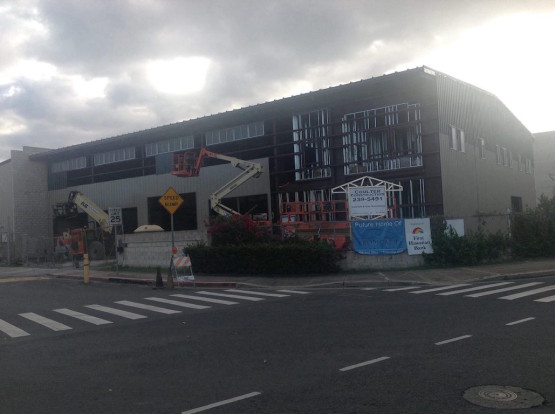 heavy machinery near TropicalJ warehouse